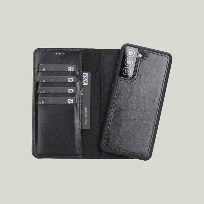 Magic Samsung Galaxy S21 Deri Cüzdanlı Kılıf