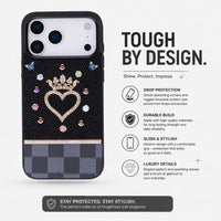 Vissel Kalp Kristal iPhone 17 Pro Max Kılıfı