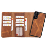Santa Samsung Galaxy S21 Plus Deri Cüzdanlı Kılıf