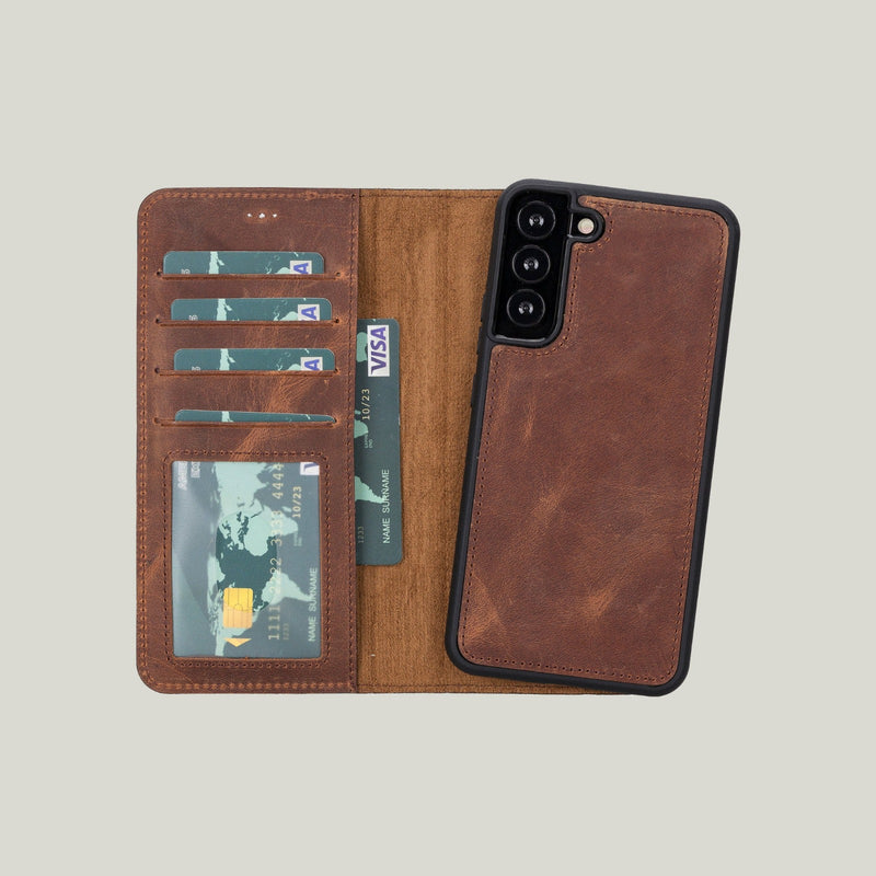 Magic Samsung Galaxy S23 Plus Deri Cüzdanlı Kılıf