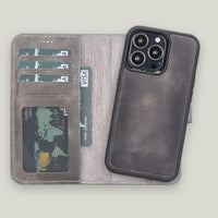 Duo Deri Cüzdan Kılıf — iPhone 13 Pro