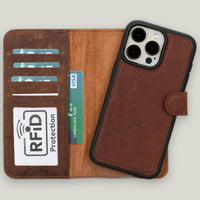 Duo Deri Cüzdan Kılıf — iPhone 15