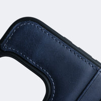 Toon CC iPhone Kılıfı Mavi - Maon Leather hakiki deri telefon kılıfı