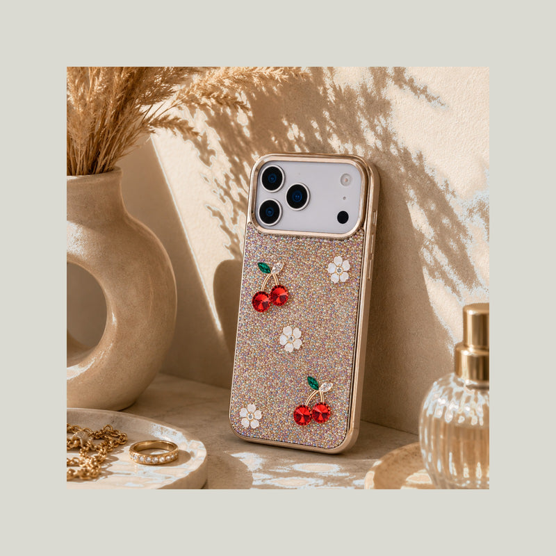 Freya Kristal Kiraz Kılıf iPhone 17 Pro