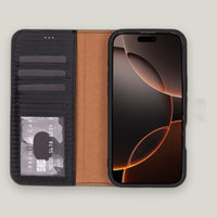 Magic Duo Deri Cüzdan Kılıf — iPhone 16 Pro Max