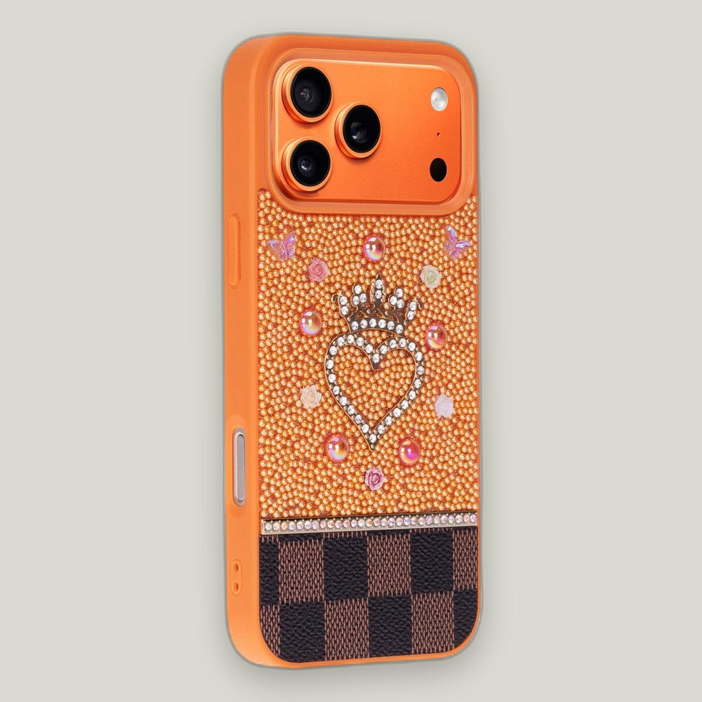 Vissel Kalp Kristal iPhone 17 Pro Max Kılıfı
