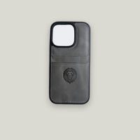 Toon CC iPhone Kılıfı Gri - Maon Leather hakiki deri telefon kılıfı