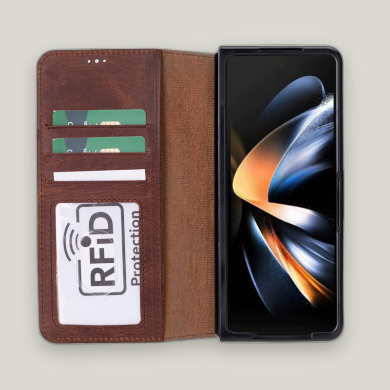 Wallet ID Samsung Galaxy Z Fold5 Deri Folio Kılıf