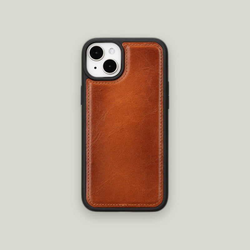 Kartlıklı Deri Kılıf — iPhone 15 Plus