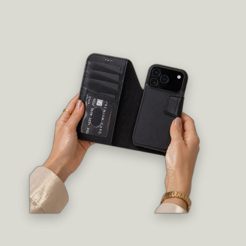 Duo Pro Deri Cüzdan Kılıf — iPhone 17 Pro Max