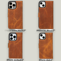 Duo Deri Cüzdan Kılıf — iPhone 15