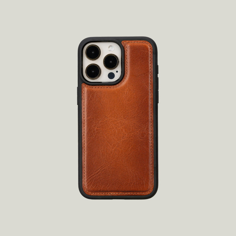 Kartlıklı Deri Kılıf — iPhone 15 Pro Max