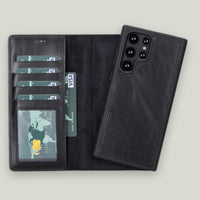 Magic Samsung Galaxy S23 Ultra Deri Cüzdanlı Kılıf