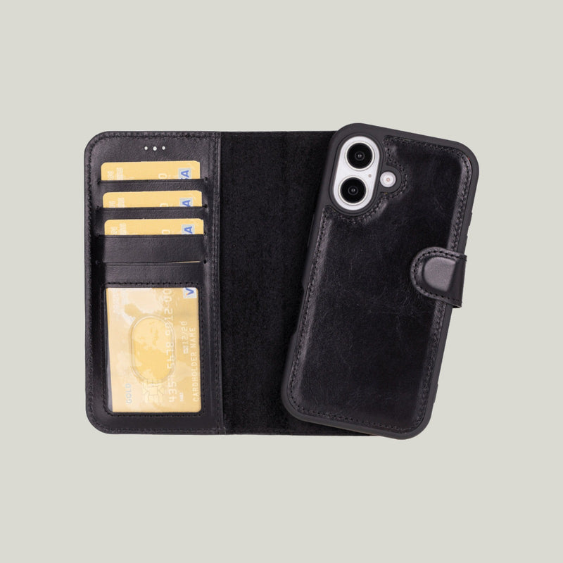 Duo Deri Cüzdan Kılıf — iPhone 16