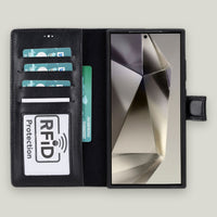 Magic Samsung Galaxy S24 Ultra Deri Cüzdanlı Kılıf