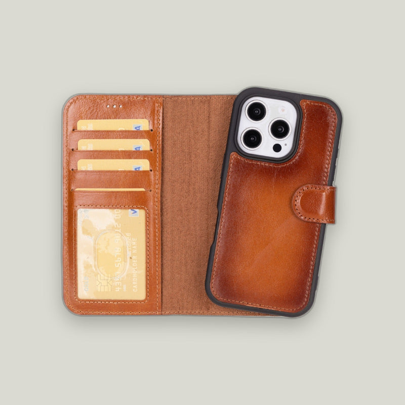 Magic Duo Deri Cüzdan Kılıf — iPhone 16 Pro Max