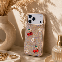 Freya Kristal Kiraz iPhone 17 Pro Max Telefon Kılıfı