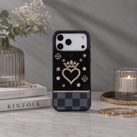 Vissel Kalp Kristal iPhone 17 Pro Max Kılıfı