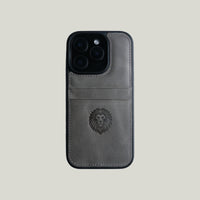 Toon CC iPhone Kılıfı Gri - Maon Leather hakiki deri telefon kılıfı