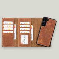 Santa Samsung Galaxy S22 Plus Deri Ayrılabilir Cüzdanlı Kılıf