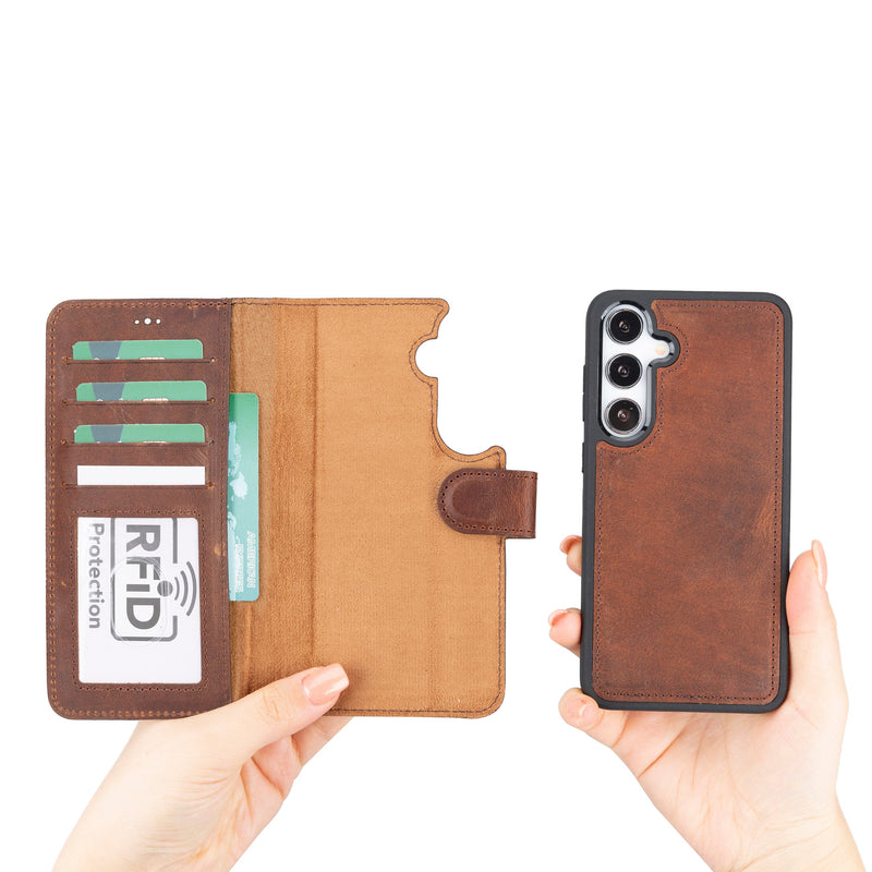 Magic Samsung Galaxy S24 Plus Deri Cüzdanlı Kılıf