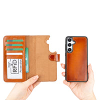Magic Samsung Galaxy S24 Ultra Deri Cüzdanlı Kılıf