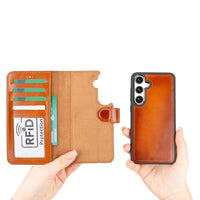 Magic Samsung Galaxy S25 Plus Deri Cüzdanlı Kılıf