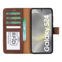 Magic Samsung Galaxy S24 Deri Cüzdanlı Kılıf