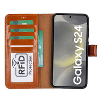 Magic Samsung Galaxy S24 Deri Cüzdanlı Kılıf