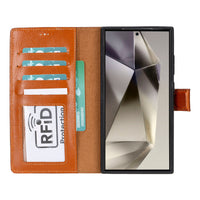 Magic Samsung Galaxy S24 Ultra Deri Cüzdanlı Kılıf