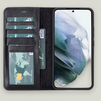Magic Samsung Galaxy S22 Deri Cüzdanlı Kılıf
