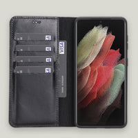 Magic Samsung Galaxy S21 Deri Cüzdanlı Kılıf