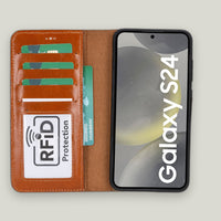 Magic Samsung Galaxy S24 Deri Cüzdanlı Kılıf