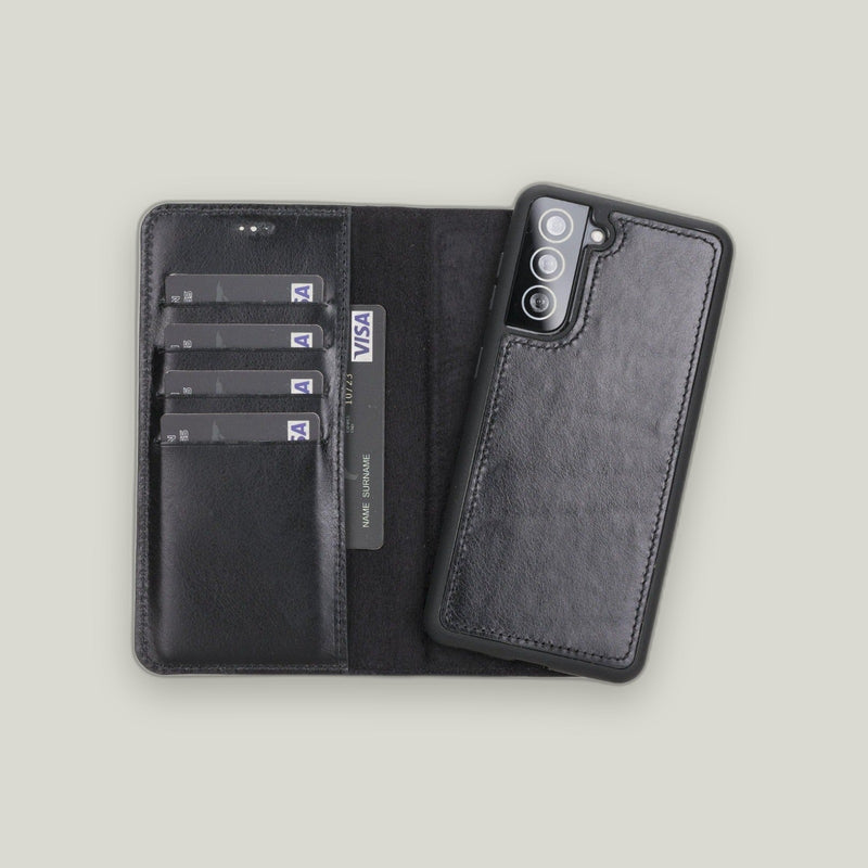 Magic Samsung Galaxy S21 Deri Cüzdanlı Kılıf