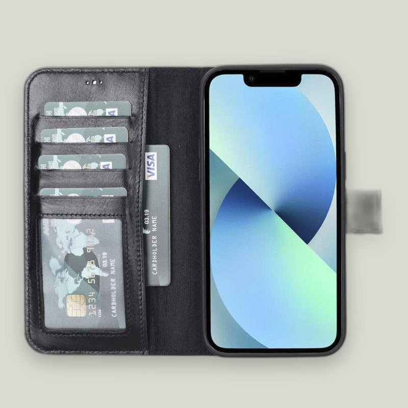Duo Deri Cüzdan Kılıf — iPhone 14 Pro
