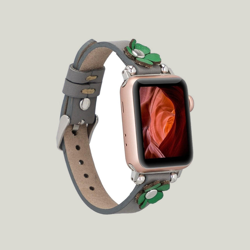 Flower Deri Apple Watch Kordonu