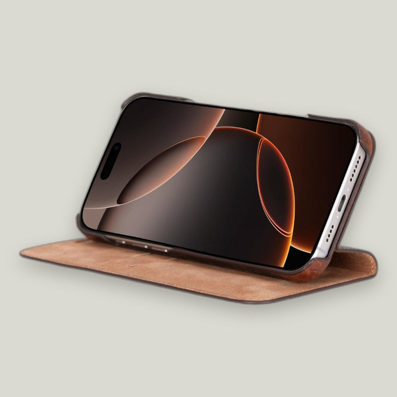 Sonat Deri Folio Kılıf — iPhone 16 Pro Max