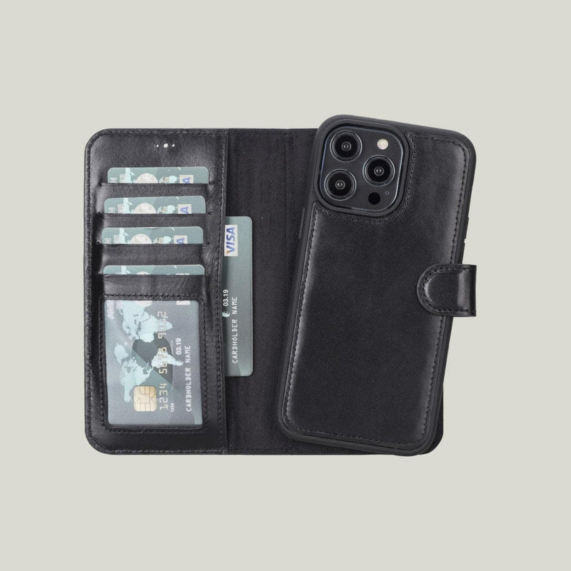 Duo Deri Cüzdan Kılıf — iPhone 14 Pro