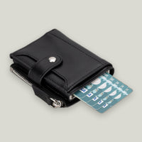 Palermo Deri Fermuarlı Mekanizmalı Kartlık