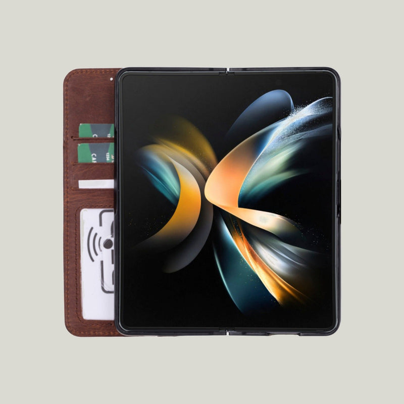 Wallet ID Samsung Galaxy Z Fold5 Deri Folio Kılıf