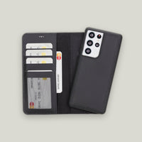 Liluri Samsung Galaxy S21 Ultra Deri Ayrılabilir Cüzdanlı Kılıf
