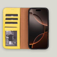 Magic Duo Deri Cüzdan Kılıf — iPhone 16 Pro Max