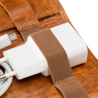 Leather Deri Kablo Organizeri