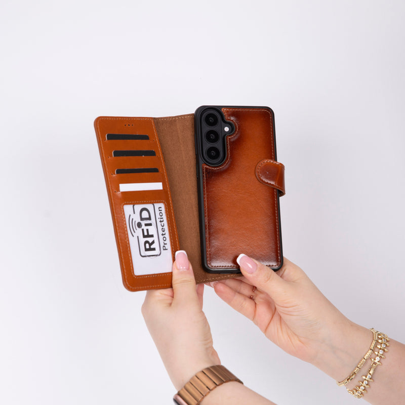 Magic Samsung Galaxy S26 Plus Deri Cüzdanlı Kılıf