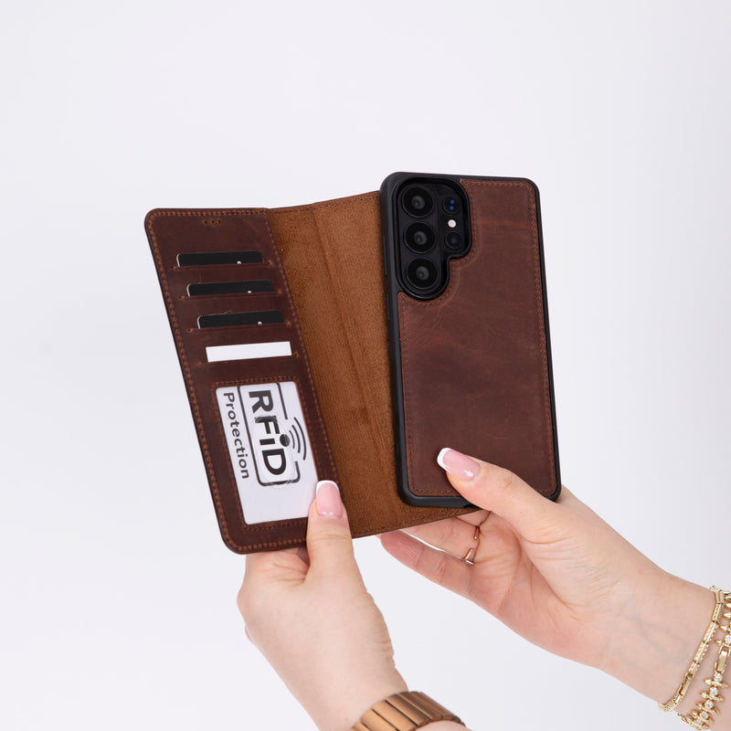 Magic Samsung Galaxy S26 Ultra Deri Cüzdanlı Kılıf