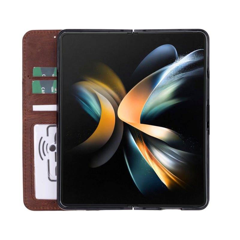 Wallet ID Samsung Galaxy Z Fold5 Deri Folio Kılıf