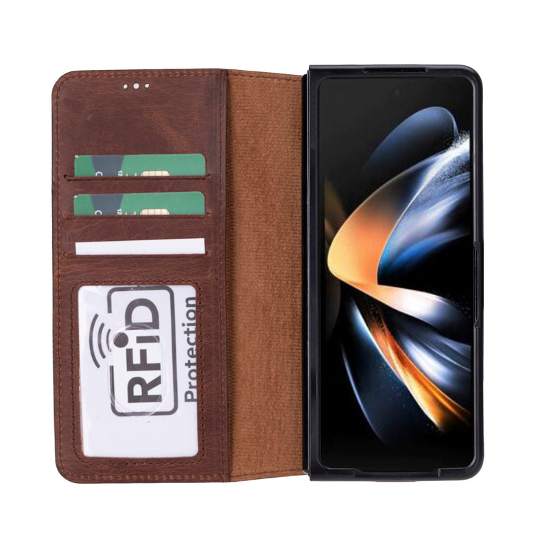 Wallet ID Samsung Galaxy Z Fold5 Deri Folio Kılıf