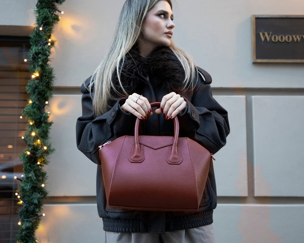 Tomris Deri Kadın Çantası Kol/Omuz