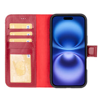 Duo Deri Cüzdan Kılıf — iPhone 16 Plus