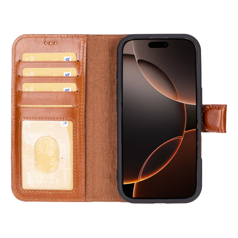 Duo Deri Cüzdan Kılıf — iPhone 16 Pro